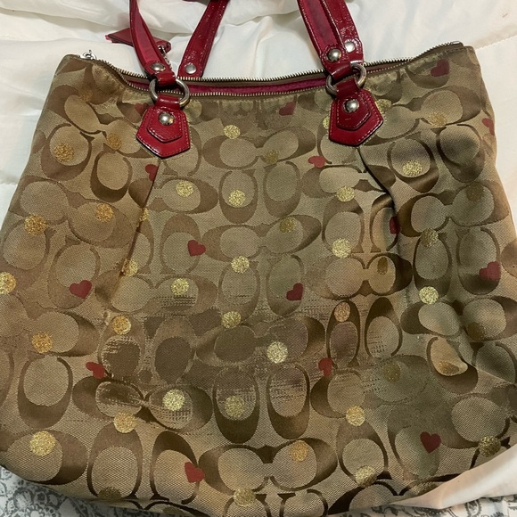 Authentic Coach handbag Red - Picture 3 of 8